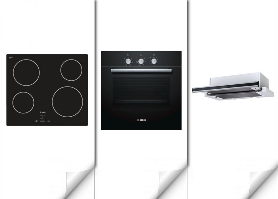 Комплект BOSCH 6 с вытяжкой Krona